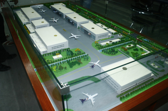 中国 空港レイアウトのためのカスタマイズされた 3D 建築モデル メーカーのミニチュア サプライヤー