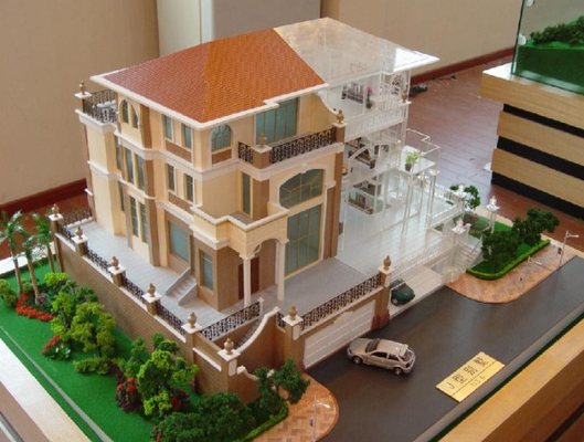 中国 別荘のミニチュア建築モデル メーカー、3D 美しいリゾートのスケール・モデル サプライヤー