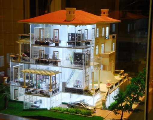 中国 別荘の建物のレイアウトをつけるための素晴らしいアクリルのスケール・モデルの景色 サプライヤー