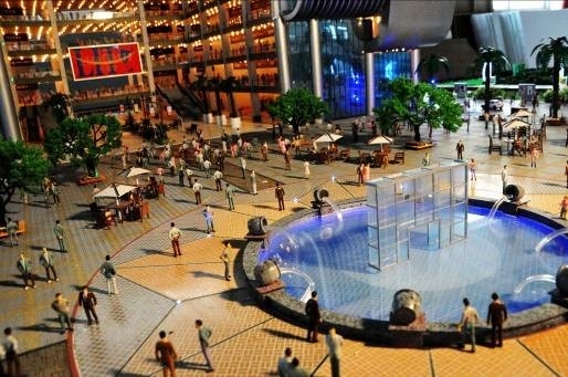 中国 注文のニースのミニチュア ショッピング センターの景色のレイアウト モデル メーカー サプライヤー
