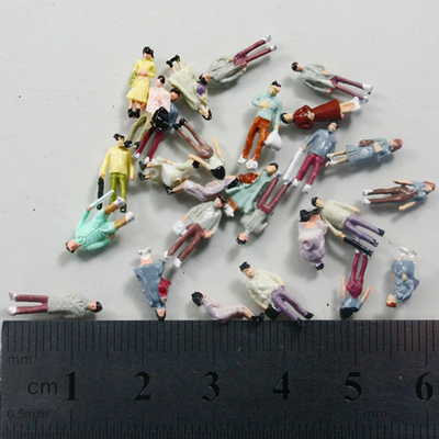 中国 モデル鉄道レイアウト 1.3cm のための 1/150 のスケールの森林景色の人々歩く図建築スケール・モデルの人々 サプライヤー