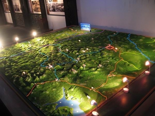中国 構造のミニチュアをつける都市景色のレイアウト 3D の建築モデル サプライヤー
