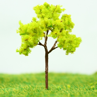 中国 ミニチュア モデル木黄色緑道植栽ワイヤ パーム ツリー 4.5 cm サプライヤー