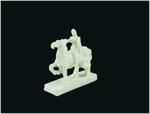 中国 MD06 玉白彫刻 3 D スケール モデル キャバリア ・ 3 ※ 3.2 cm サプライヤー