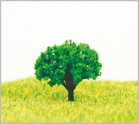 中国 列車のレイアウトのための 3.5cm のハンドメイドの注文の緑のミニチュア モデル木 サプライヤー