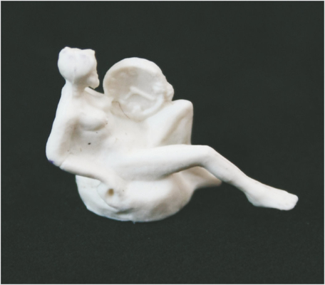 中国 白い彫刻 3D のスケール・モデル裸の中国の古代図 B18-01 サプライヤー