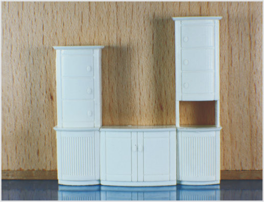 中国 1025-02 OO スケール近代住宅建築模型家具キャビネット モデルします。 サプライヤー