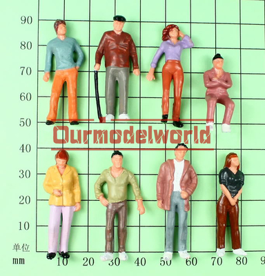 4.8CM の建築スケール・モデルの人々の深緑色の白い ABS/アクリル サプライヤー