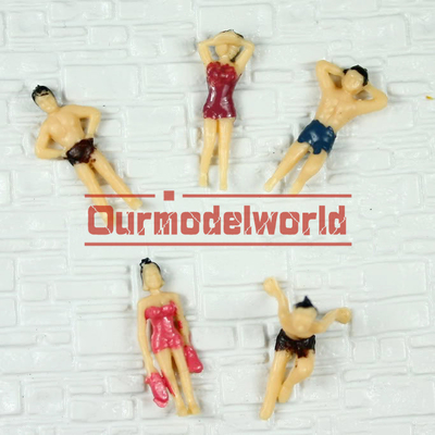 1.8cm の多彩な建築スケール・モデルの人々、水泳を塗る造るレイアウトのために 1:100 は計算します サプライヤー