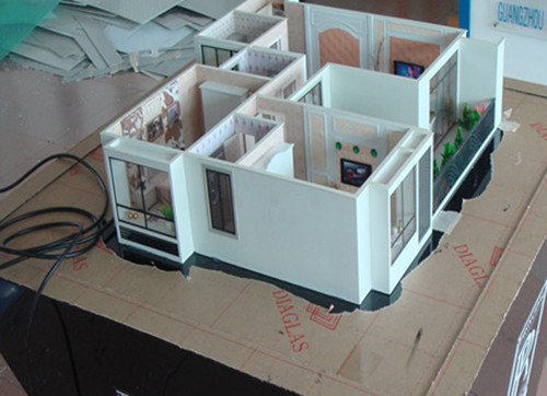 家のレイアウトのためのテーブルの立場が付いている美しい内部の建築モデル メーカー サプライヤー