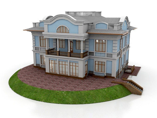 住宅のミニチュア建築モデル メーカー、別荘 3D の美しい建築モデル サプライヤー