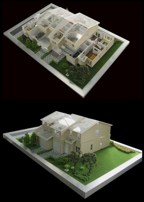 住宅建設のために美しいミニチュア建築モデル メーカー 3D サプライヤー