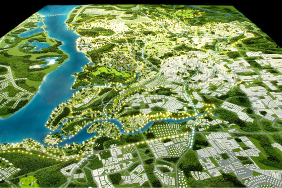 都市建築モデル メーカー、都市計画のミニチュア建築モデル サプライヤー