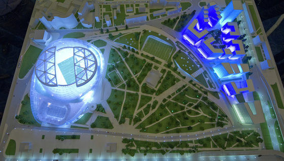 展覧会のレイアウトのためのミニチュア建築モデル メーカーの照明 サプライヤー