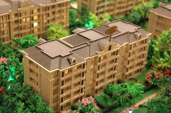 モノクロ建物美しいモデルが付いているミニチュア建築モデル メーカーの耐久財 サプライヤー