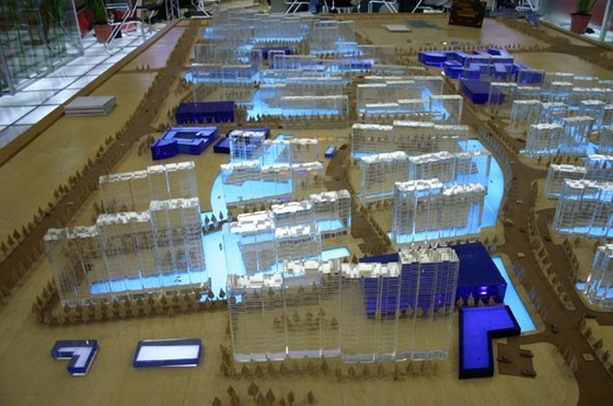 モノクロ建物美しいモデルが付いているミニチュア建築モデル メーカーの耐久財 サプライヤー