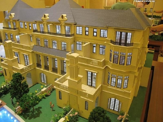 モノクロ建物美しいモデルが付いているミニチュア建築モデル メーカーの耐久財 サプライヤー