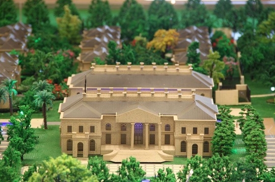 モノクロ建物美しいモデルが付いているミニチュア建築モデル メーカーの耐久財 サプライヤー