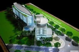 3D ホテルの計画のための美しい建築モデル メーカーのミニチュア サプライヤー