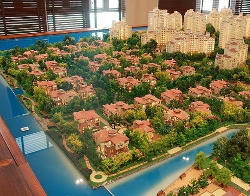 照明装置と美しい住宅の建築モデル メーカー 3D サプライヤー
