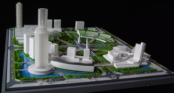 3D 都市計画のための美しい建築モデル メーカーの ABS はそびえています サプライヤー