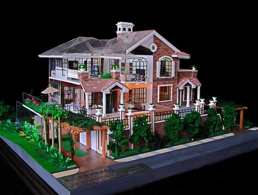 別荘の建物のレイアウトをつけるための素晴らしいアクリルのスケール・モデルの景色 サプライヤー