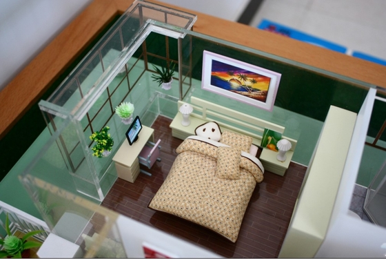 ミニチュア建築スケール モデル建築家の主寝室 サプライヤー