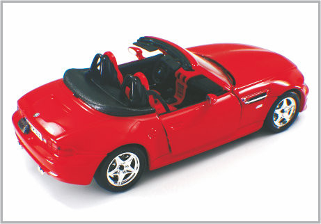 家に Decoratio として 1/24 人のダイカストで形造られた合金の赤い注文のスケール・モデル車 BMW のロードスター サプライヤー