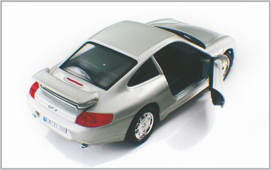 1 つ/24 は Decoratio として合金の銀色の白い注文のスケール・モデル車ポルシェ GT3 を起点にダイカストで形造りました サプライヤー
