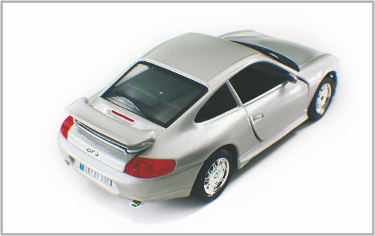 1 つ/24 は Decoratio として合金の銀色の白い注文のスケール・モデル車ポルシェ GT3 を起点にダイカストで形造りました サプライヤー
