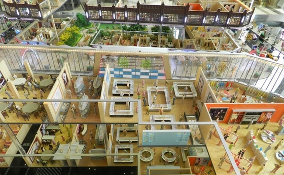 6v ランプが付いている ABS そしてアクリルのミニチュア建築モデル サプライヤー